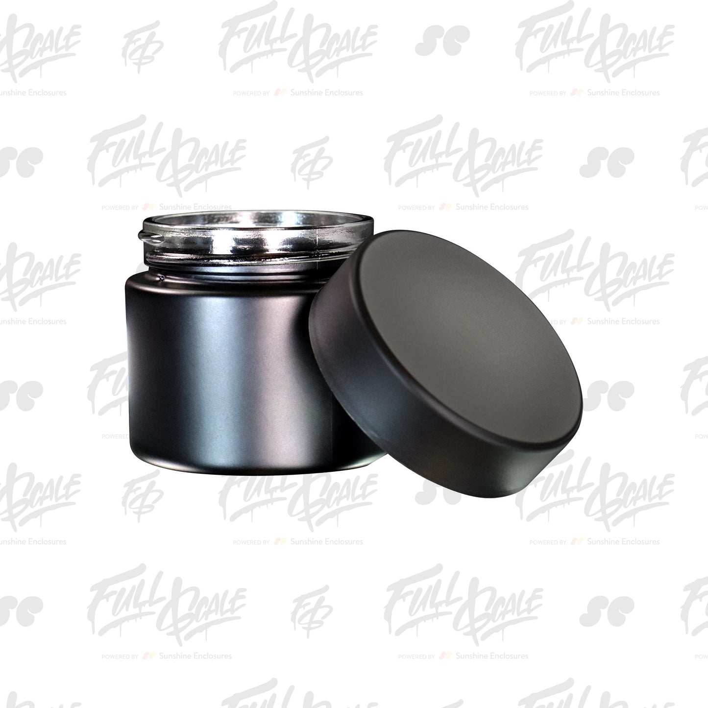 2 OZ Low-profile Opaque Glass Jar
