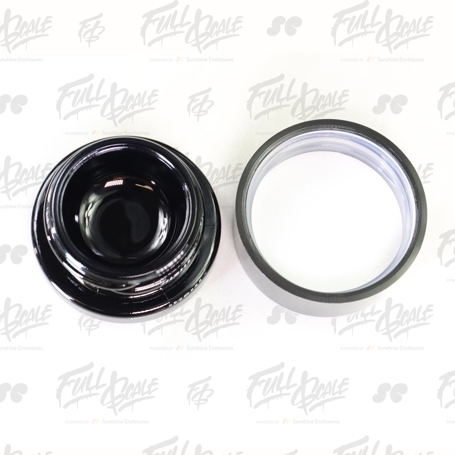 5ml Black Glass Jar - Native Black Gloss