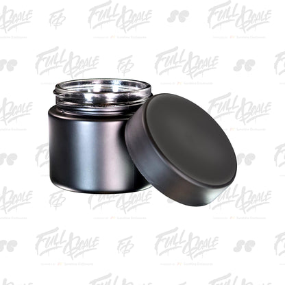 2 OZ Low-profile Opaque Glass Jar