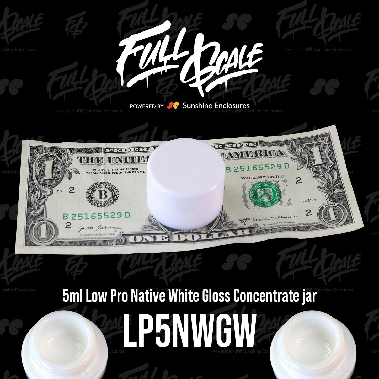 5ml White Glass Jar - Native White Glass