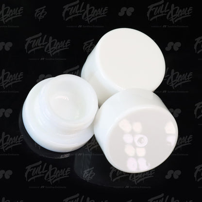 5ml White Glass Jar - Native White Glass