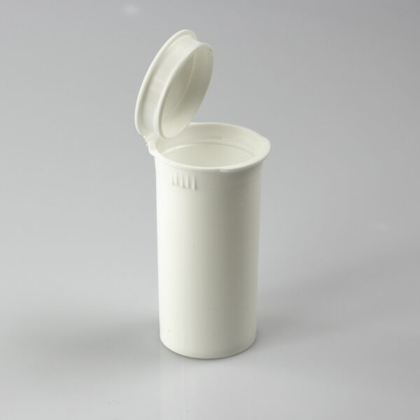 One Gram - 13 dram - Poptop container white