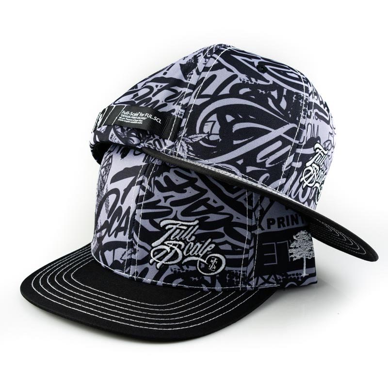 Collage Strapped Flat Snap Back - Shop Full Scale Online