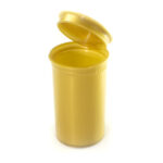 19 Dram Gold Opaque Plastic Pop Top Container, 225/cs