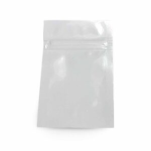 white mylar bag